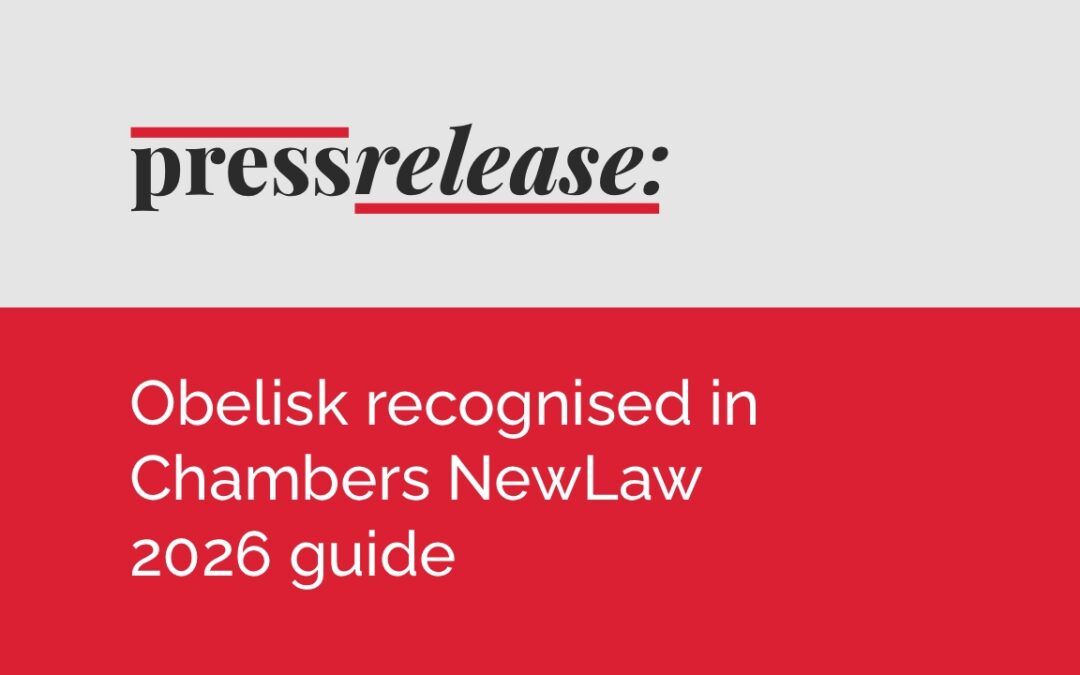 Obelisk recognised in Chambers NewLaw 2026 guide